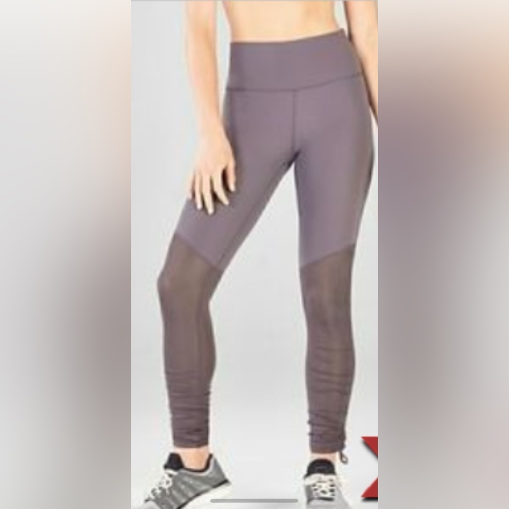 Fabletics size small mauve semi sheer leggings high rise like new
